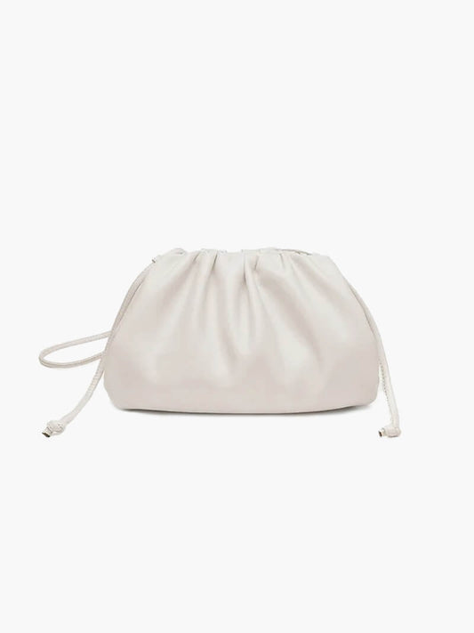 Bellina Vegan Leather Dumpling Crossbody Pouch Bag