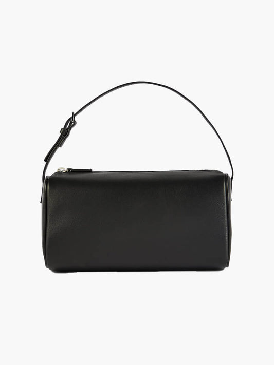 Alice Glazed Vegan Leather Structured Shoulder Bag