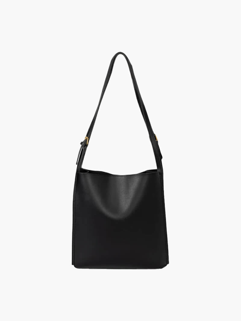 Amelie Vegan Leather Shopper Bag with Glazed Detailing