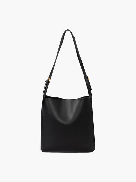 Amelie Vegan Leather Shopper Bag with Glazed Detailing
