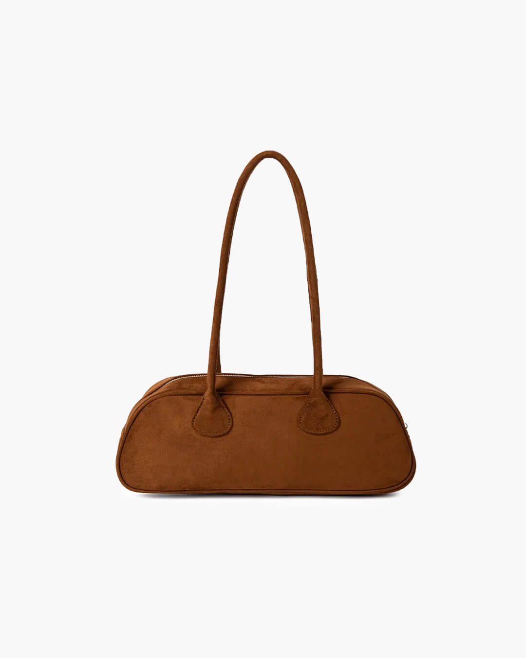 Aveline Vegan Suede One-Shoulder Bag with Soft Velvet Texture