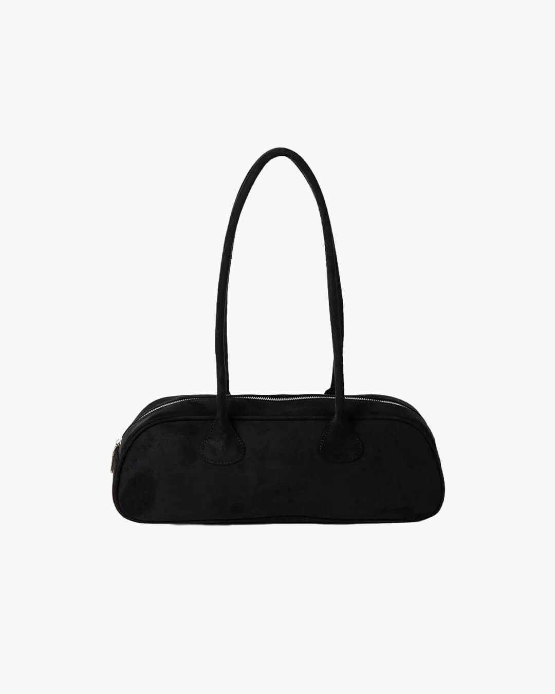 Aveline Vegan Suede One-Shoulder Bag with Soft Velvet Texture