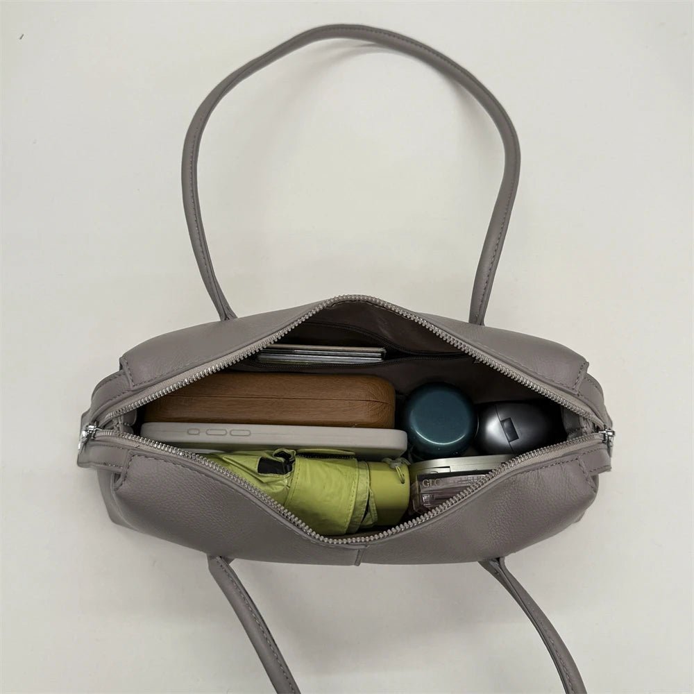Beatrice Retro PU Suede Underarm Shoulder Bag with Zip – view 6