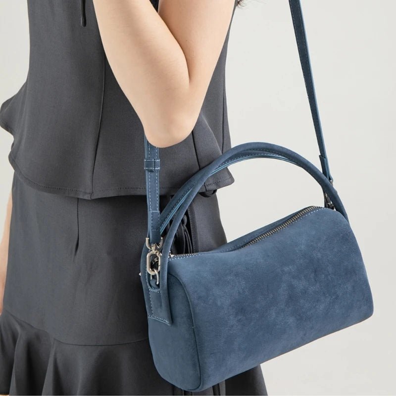 Adavy Vegan Suede Pillow Bag with Adjustable Strap