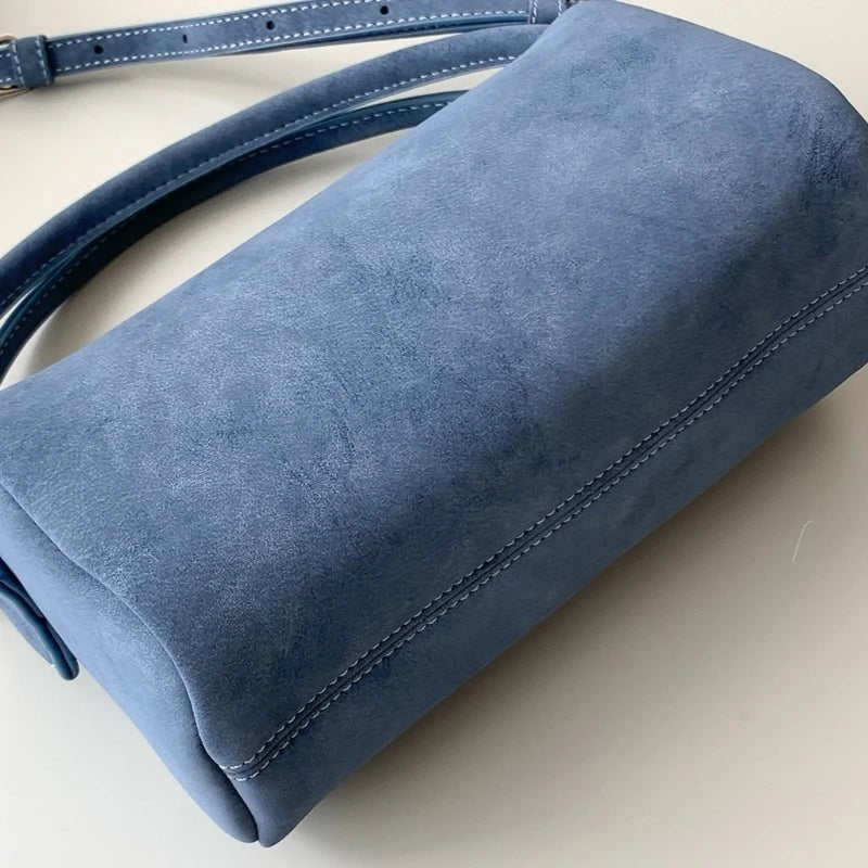 Adavy Vegan Suede Pillow Bag with Adjustable Strap