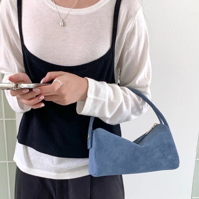 Adavy Vegan Suede Pillow Bag with Adjustable Strap – view 11