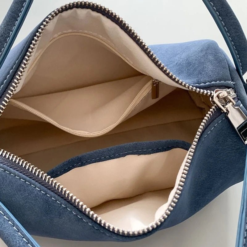Adavy Vegan Suede Pillow Bag with Adjustable Strap