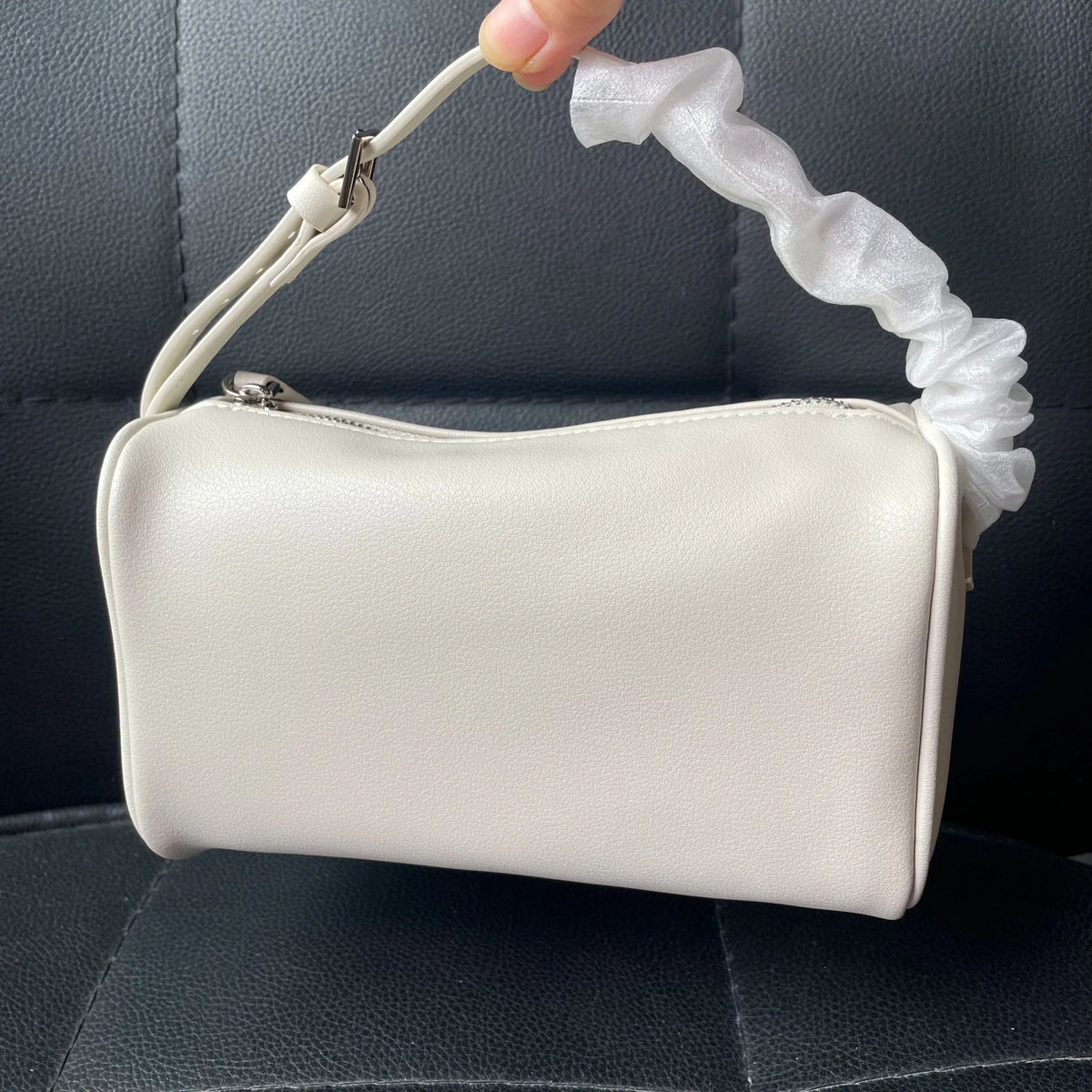 Bianca 90s-Inspired Faux Leather Mini Crossbody Bag with Zip