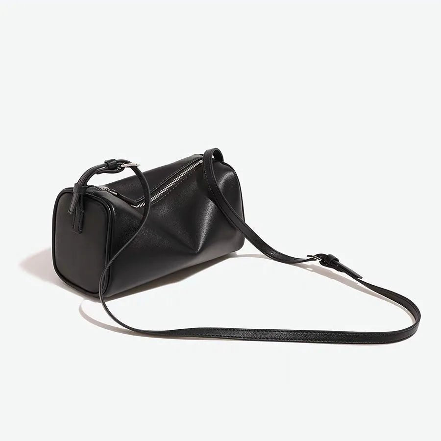 Bianca 90s-Inspired Faux Leather Mini Crossbody Bag with Zip – view 2
