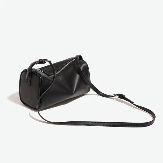 Bianca 90s-Inspired Faux Leather Mini Crossbody Bag with Zip