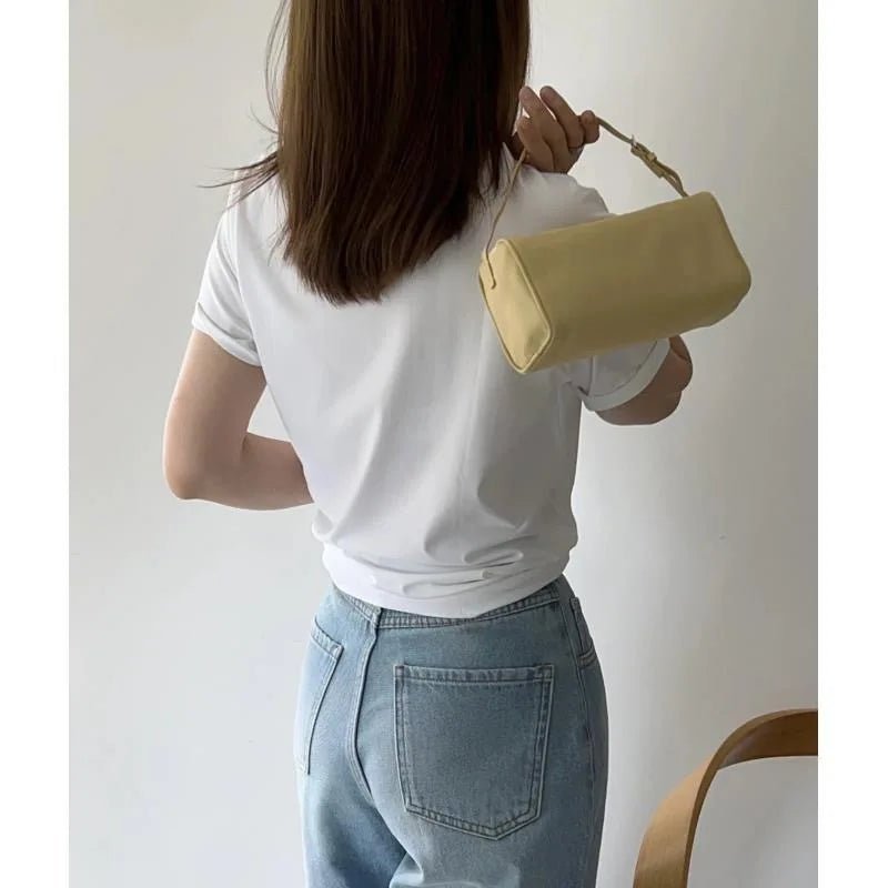 Bianca 90s-Inspired Faux Leather Mini Crossbody Bag with Zip