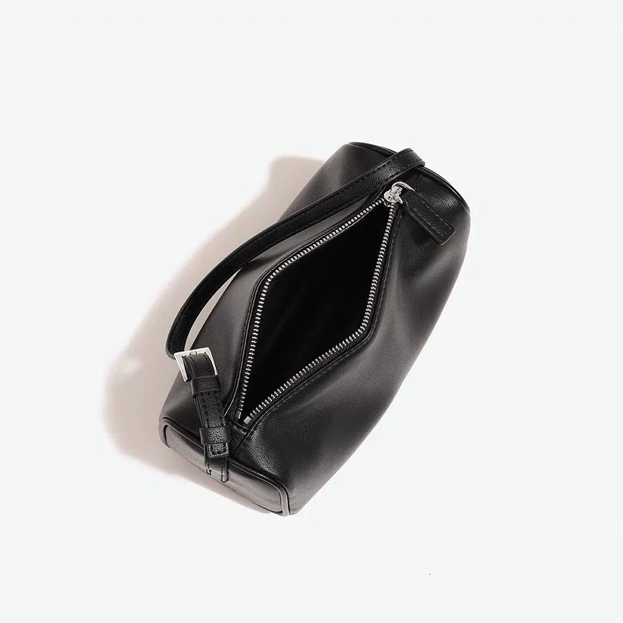 Bianca 90s-Inspired Faux Leather Mini Crossbody Bag with Zip – view 4