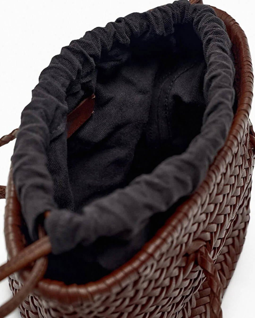Blair Braided Vegan Leather Bucket Shoulder Bag – view 7