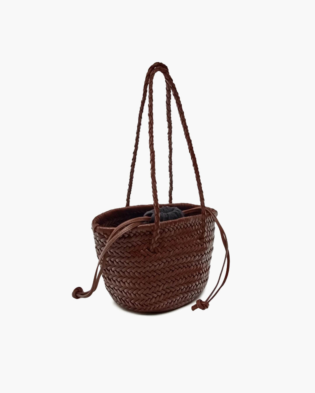 Blair Braided Vegan Leather Bucket Shoulder Bag – view 2