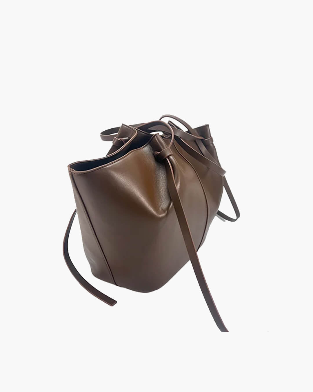 Brianna Trapeze PU Leather Shoulder Tote with Metal Lock – view 2