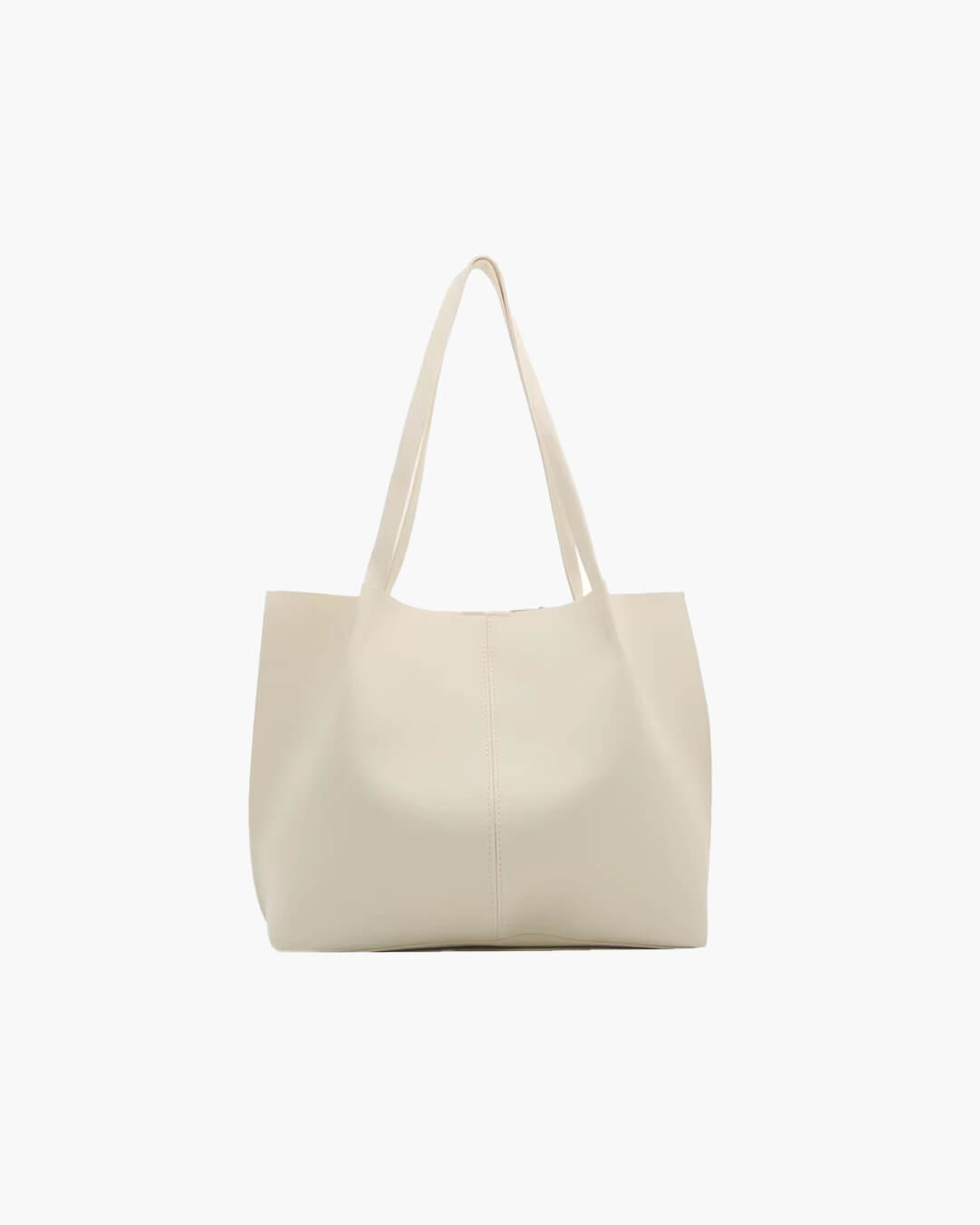 Calista Retro Soft Faux Leather Open Top Tote Bag – view 7