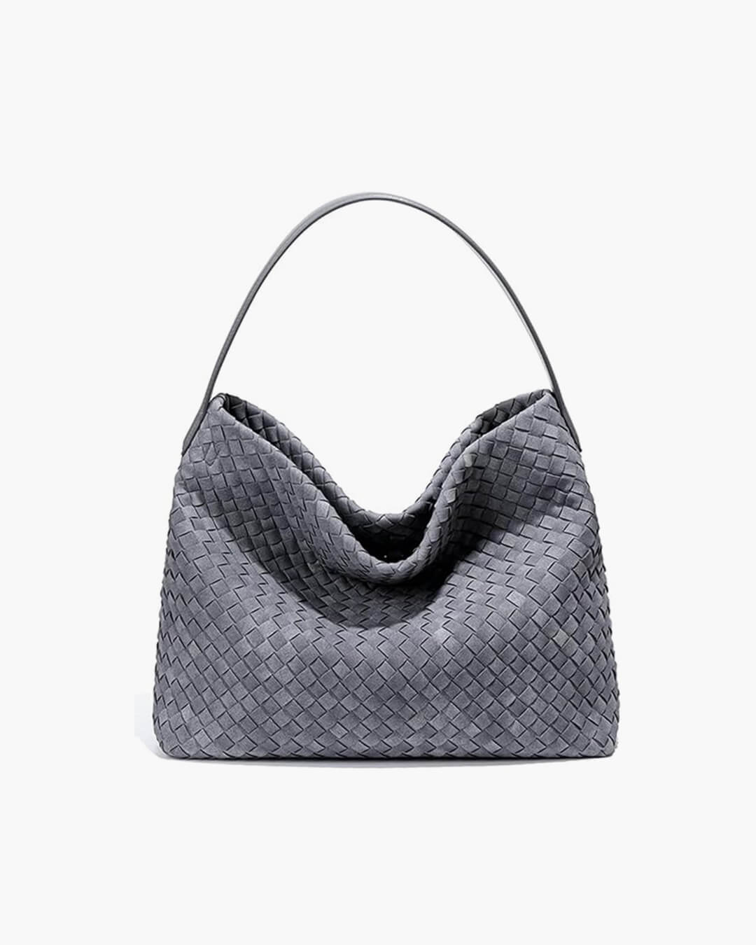 Marceline Structured Faux Suede Open-Top Tote Bag