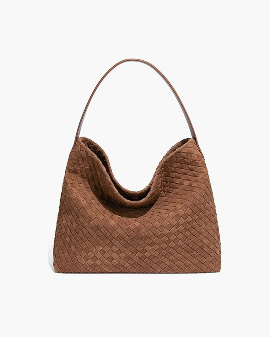 Marceline Structured Faux Suede Open-Top Tote Bag – view 9
