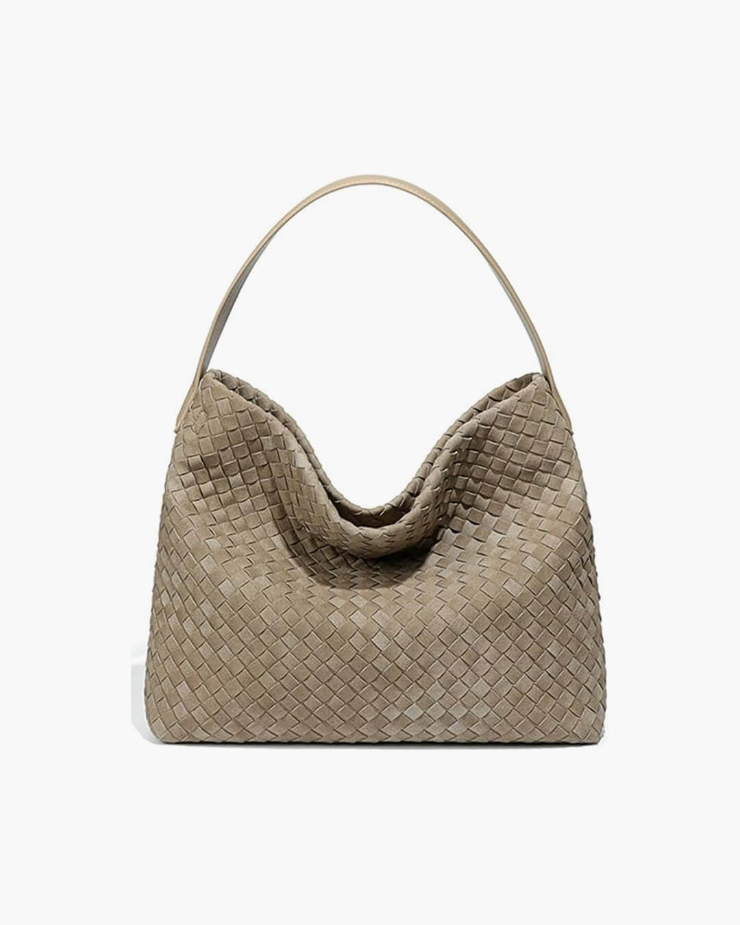 Marceline Structured Faux Suede Open-Top Tote Bag – view 7