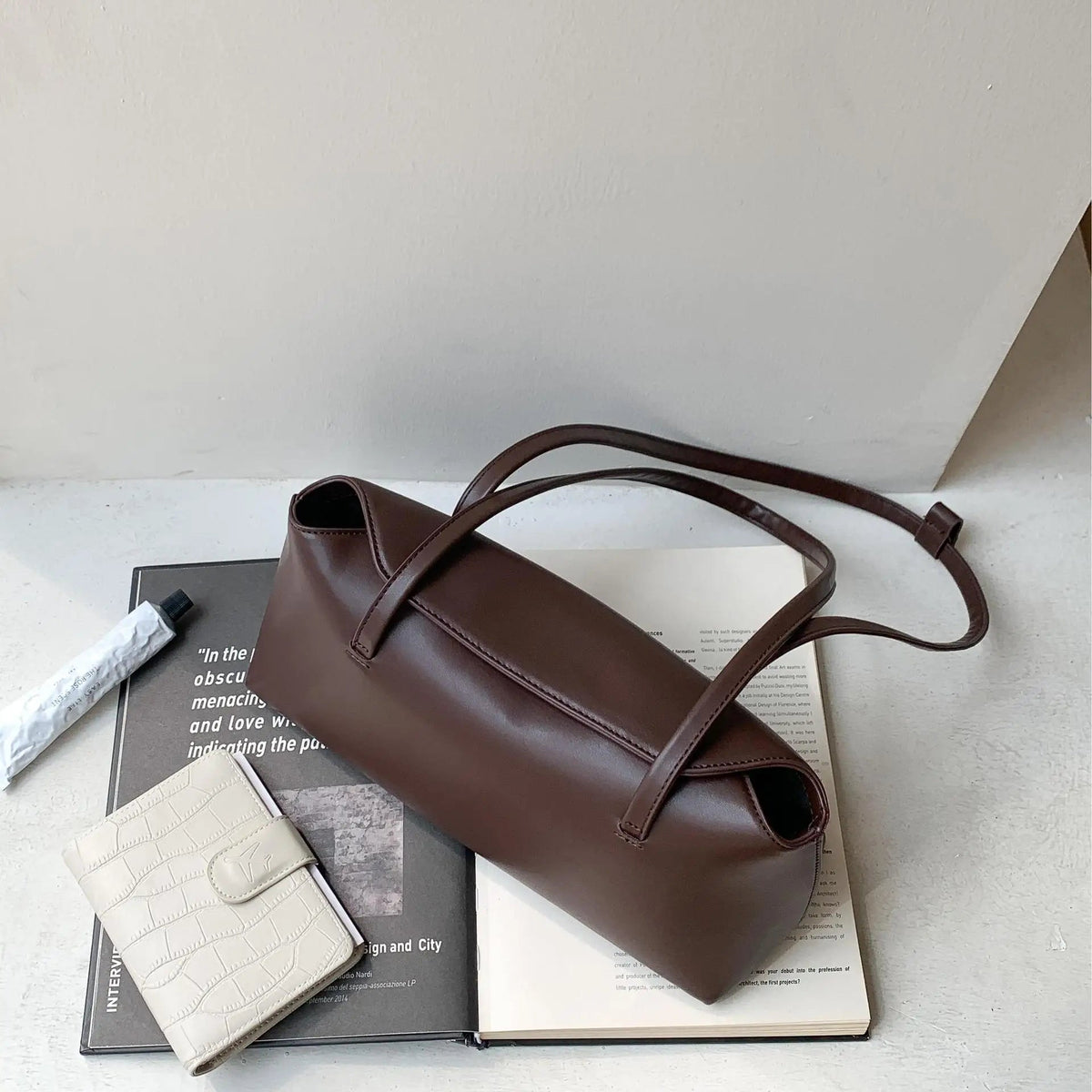 Bianca Plush Pillow PU Leather Shoulder Tote Bag – view 7