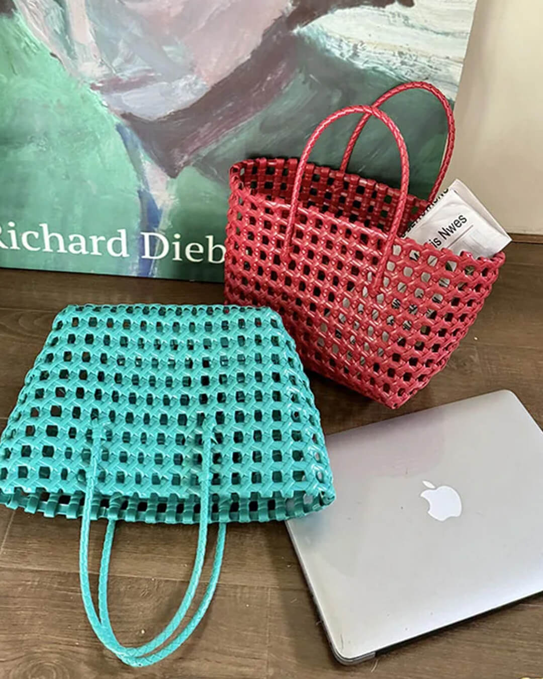 Cresta Open-Weave Lightweight Shoulder Tote Bag – view 18