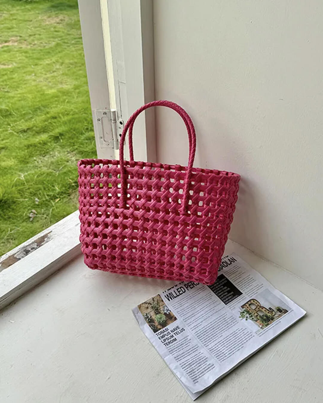 Cresta Open-Weave Lightweight Shoulder Tote Bag – view 5