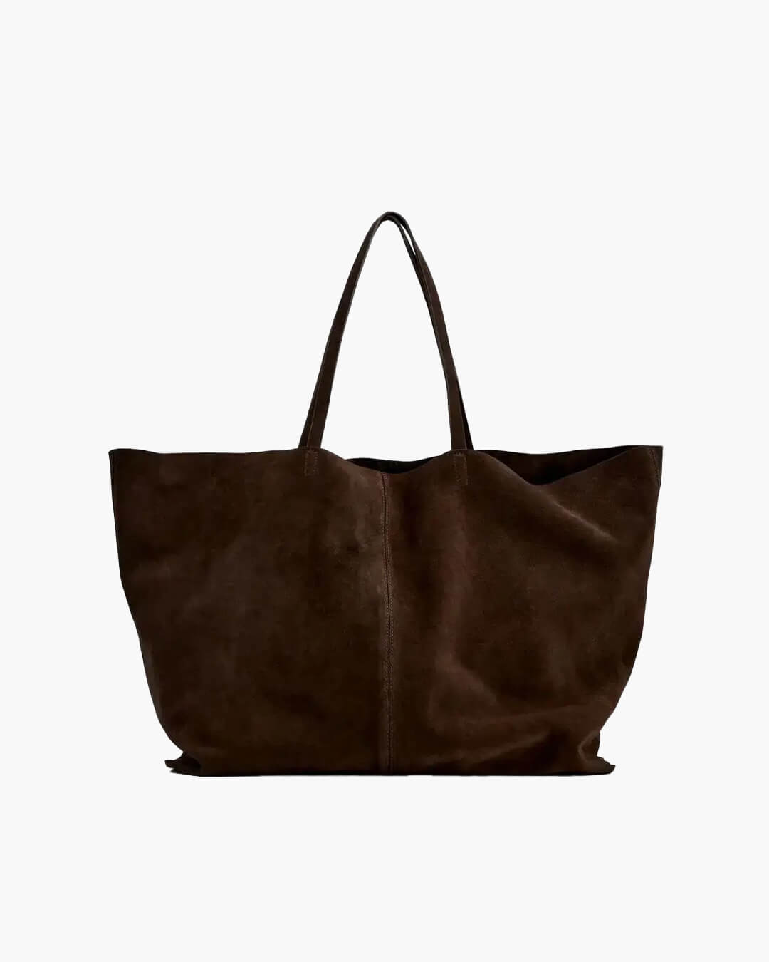 Cynthia Large Faux Suede Tote Bag with Shoulder Straps