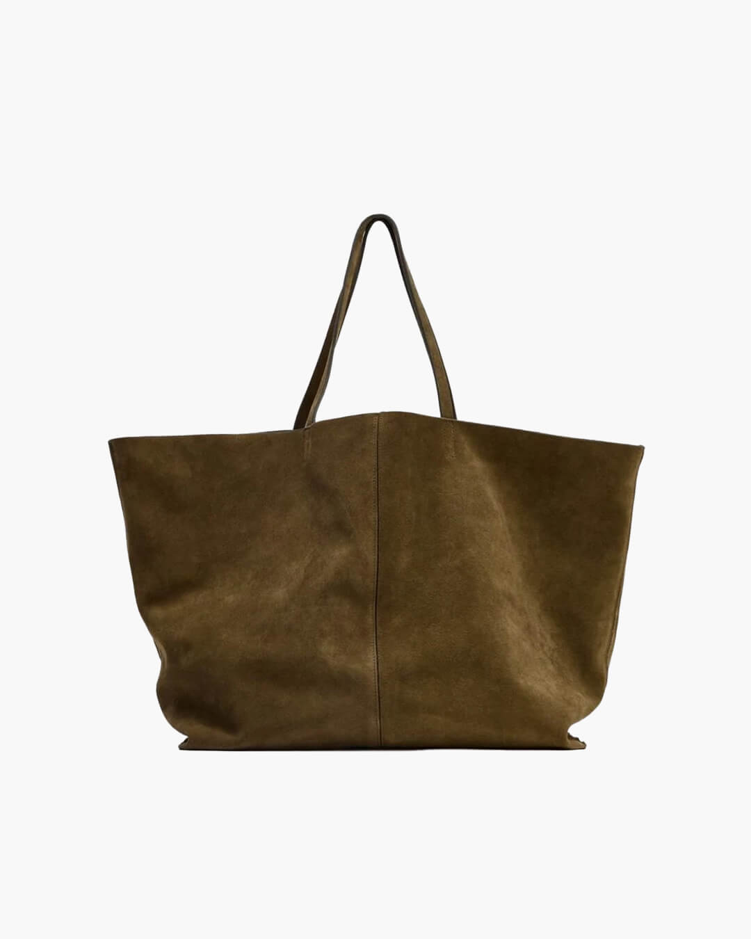 Cynthia Large Faux Suede Tote Bag with Shoulder Straps – view 3