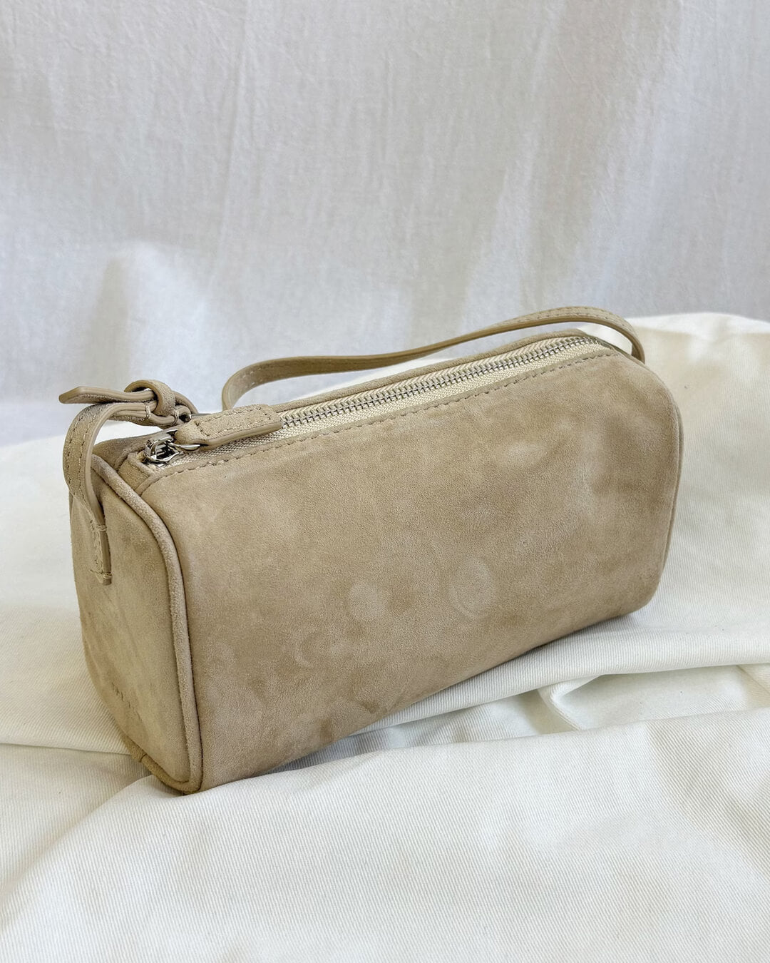 Danika Faux Suede Trapezoid Mini Bag with Top Handle