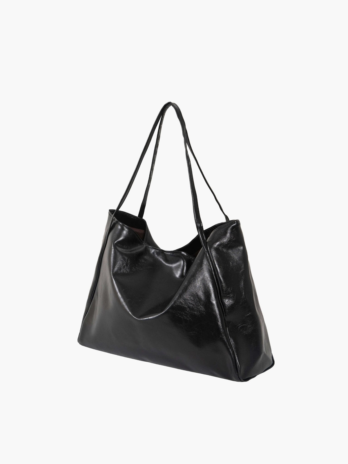 Iva Structured PU Shopper Tote Bag with Comfortable Handles