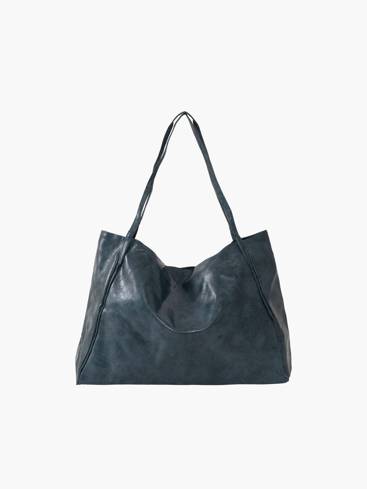 Iva Structured PU Shopper Tote Bag with Comfortable Handles