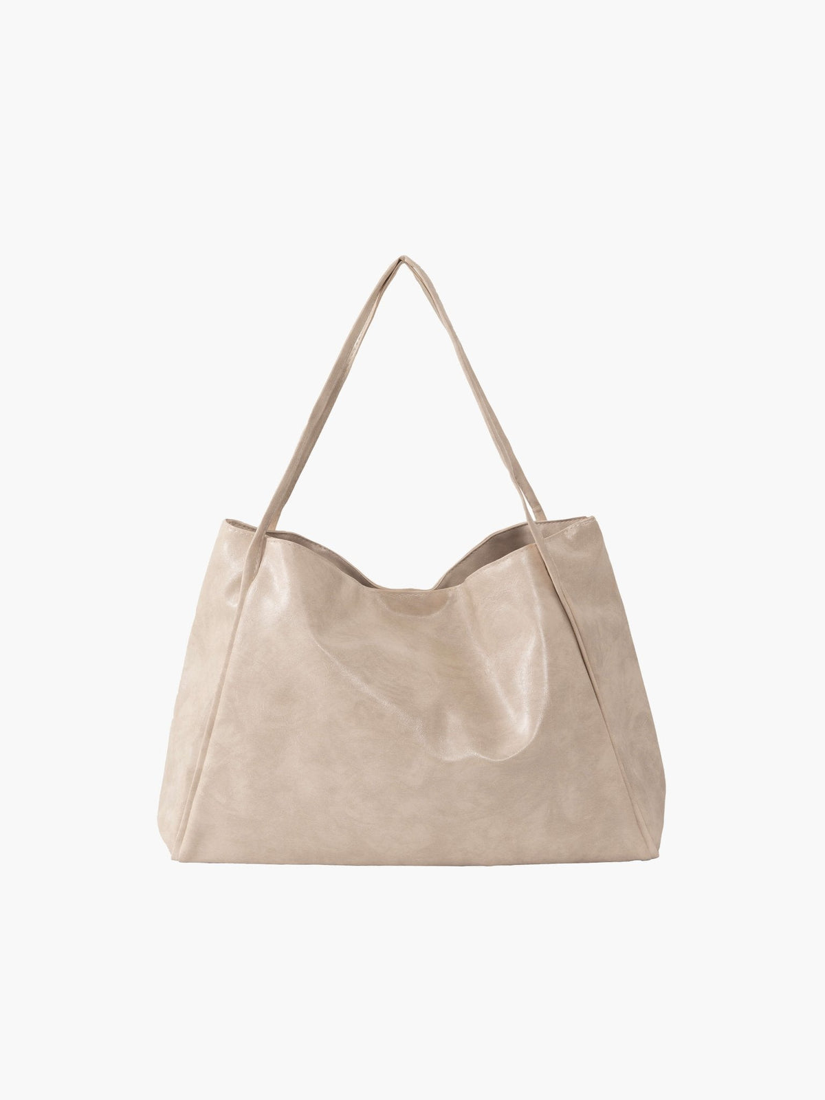 Iva Structured PU Shopper Tote Bag with Comfortable Handles