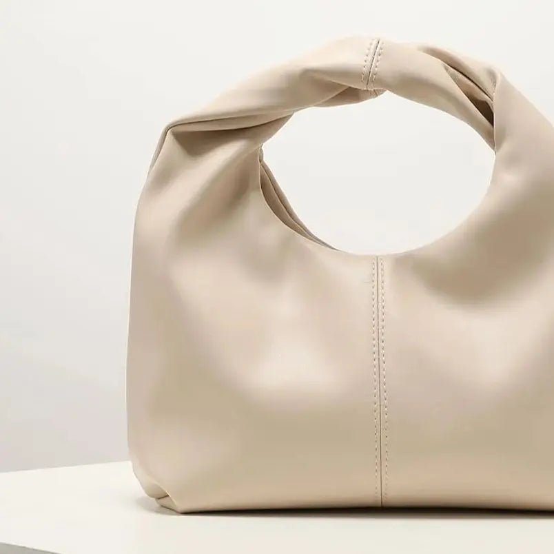 Gelyn Twist Detail Square Vegan Leather Clutch Bag