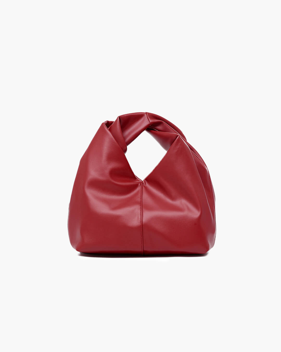 Gelyn Twist Detail Square Vegan Leather Clutch Bag