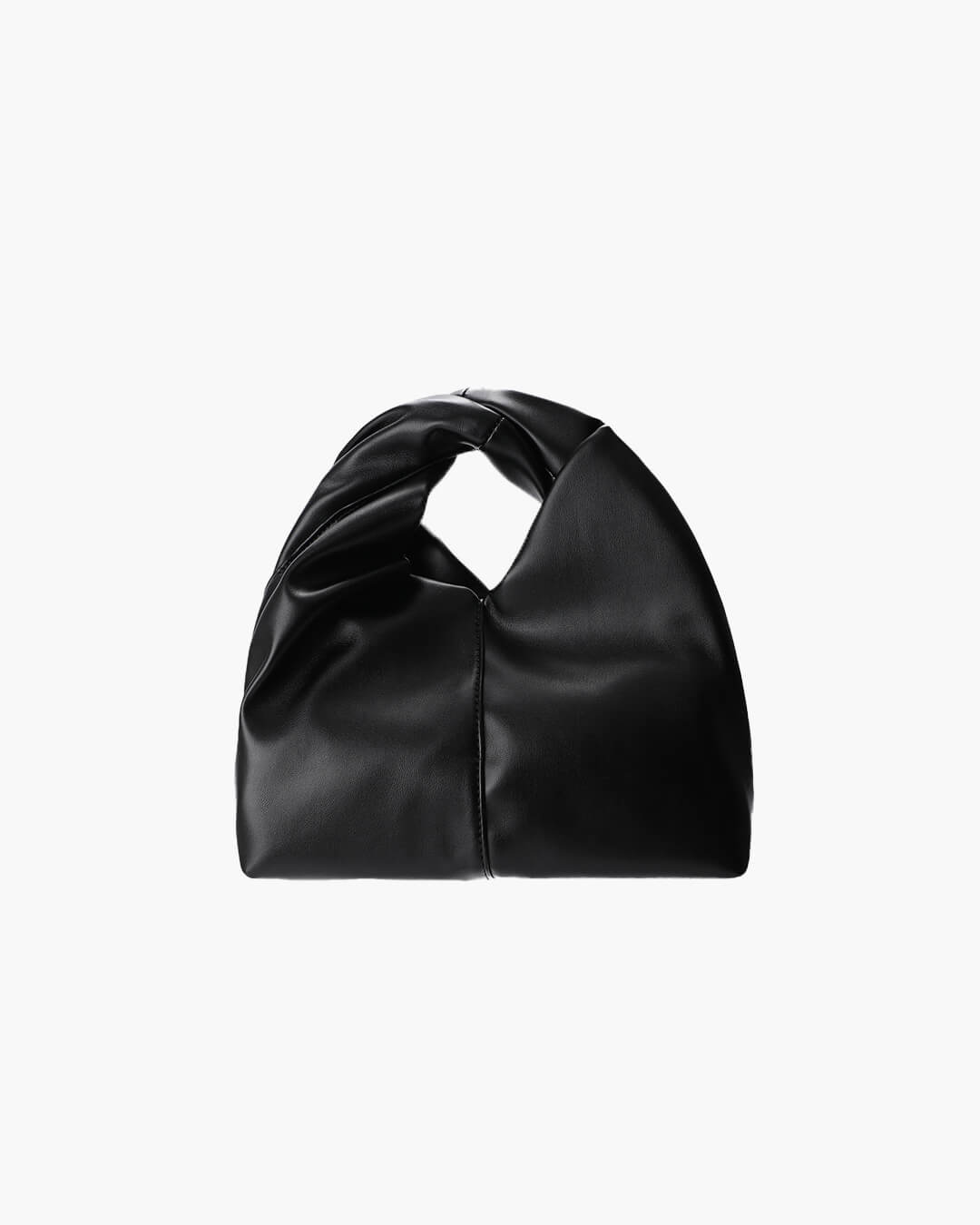 Gelyn Twist Detail Square Vegan Leather Clutch Bag – view 2
