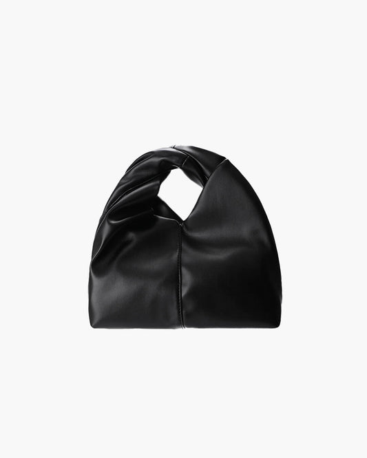 Gelyn Twist Detail Square Vegan Leather Clutch Bag