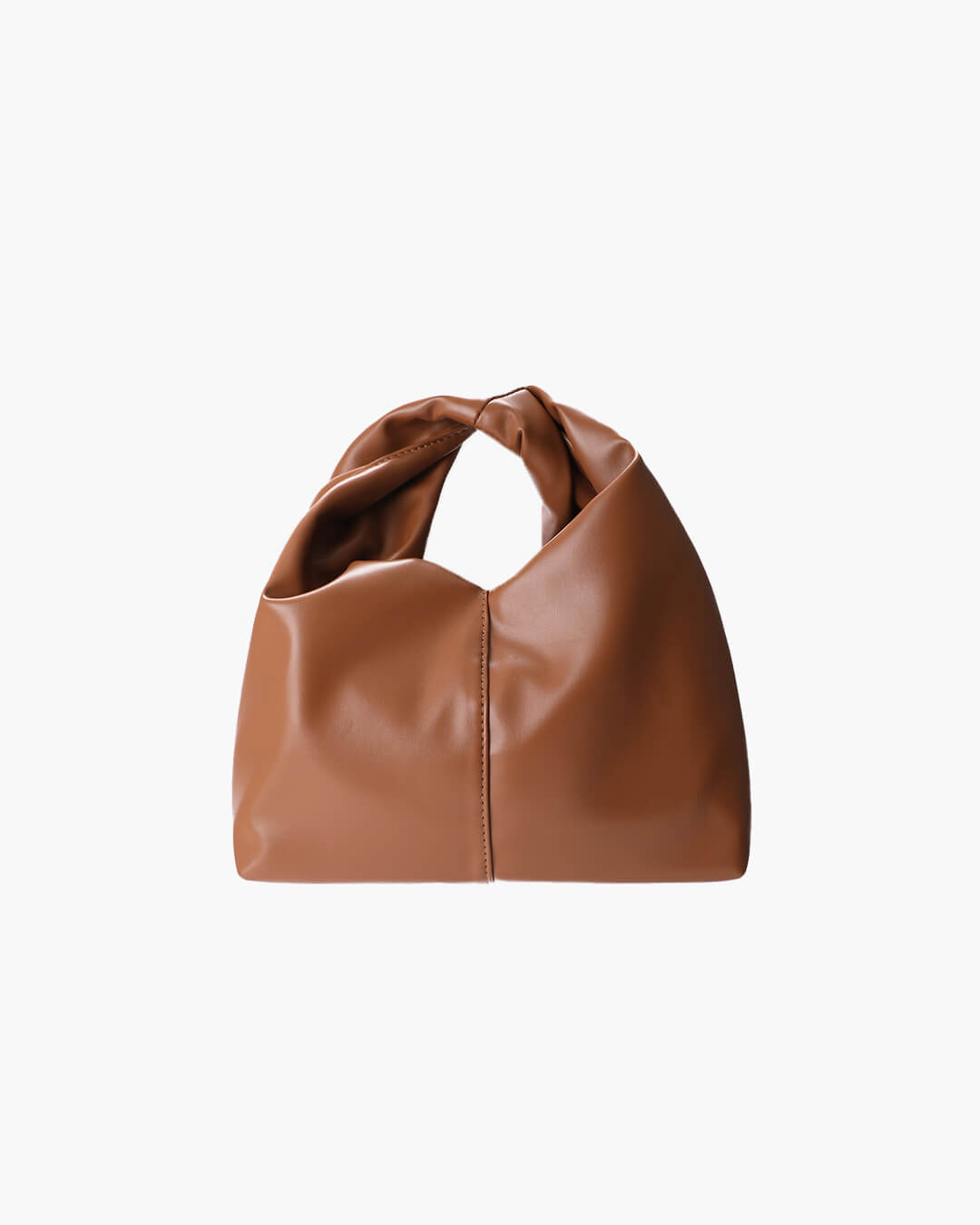 Gelyn Twist Detail Square Vegan Leather Clutch Bag