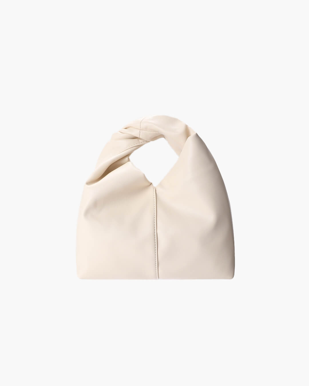 Gelyn Twist Detail Square Vegan Leather Clutch Bag