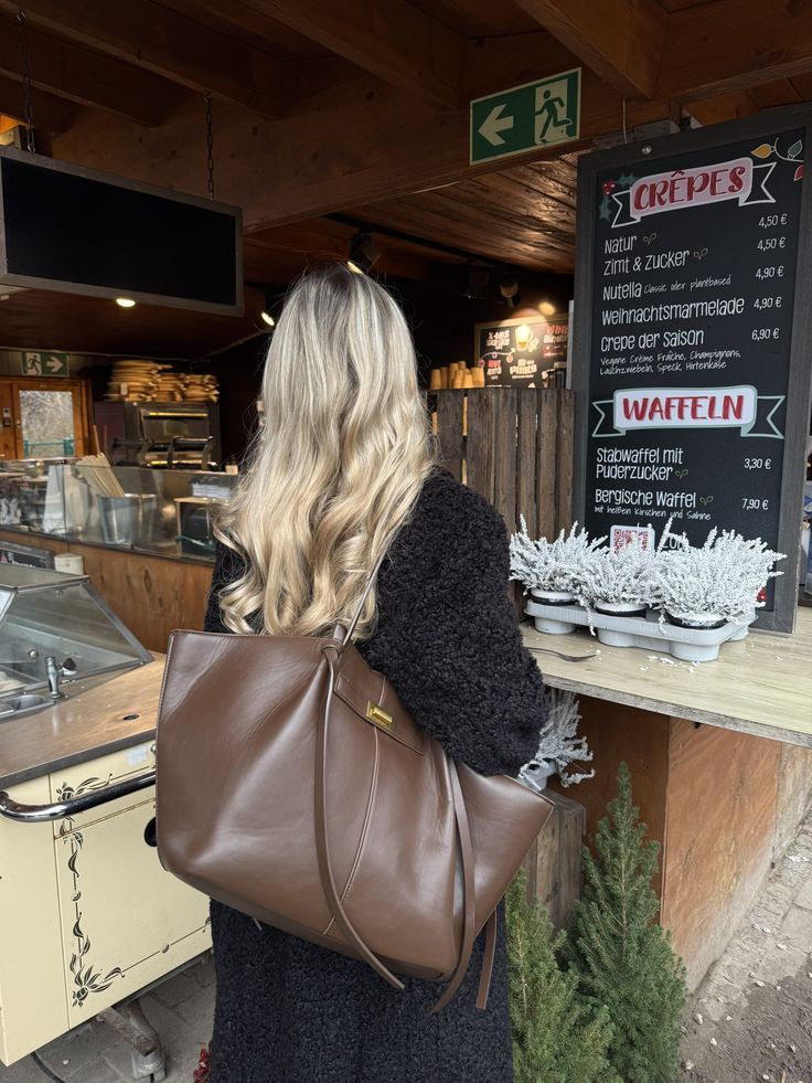 Gerda Winged Vegan Leather Shopper Tote with Turn-Lock