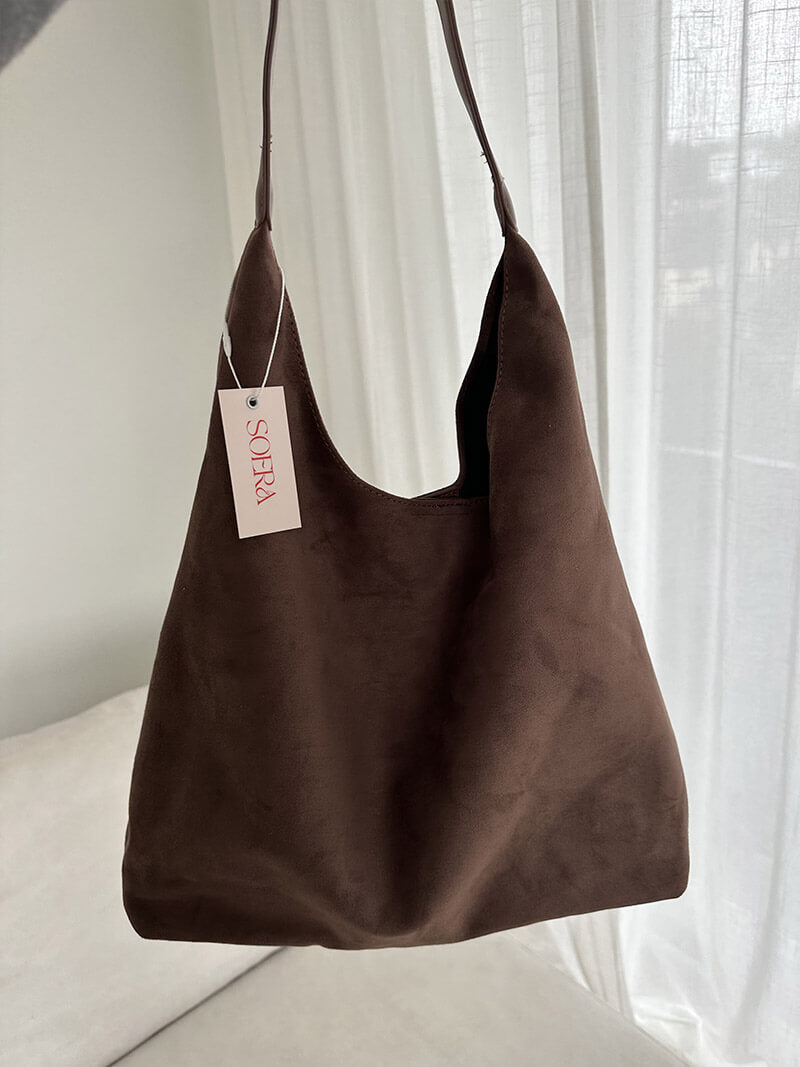 Jenna Western-Inspired Spacious Faux Suede Handbag – view 11