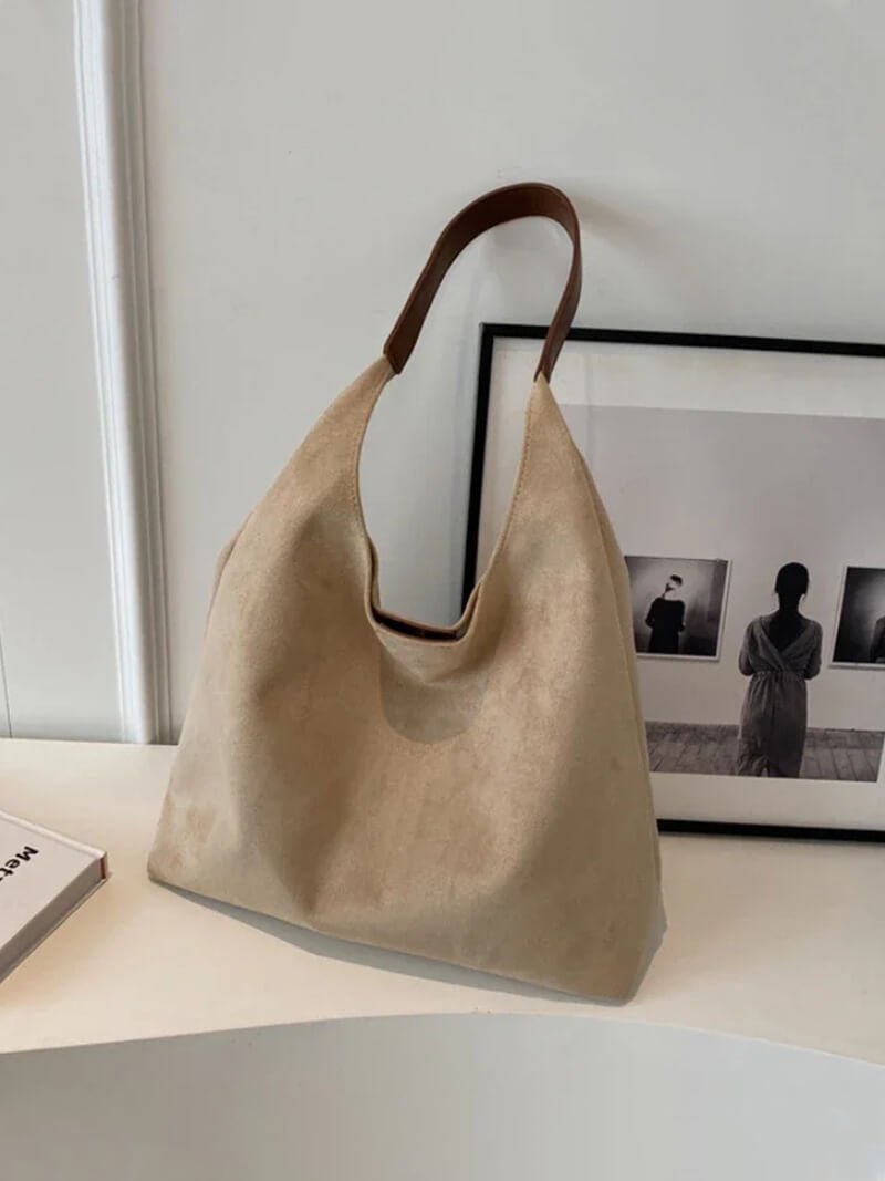 Jenna Western-Inspired Spacious Faux Suede Handbag
