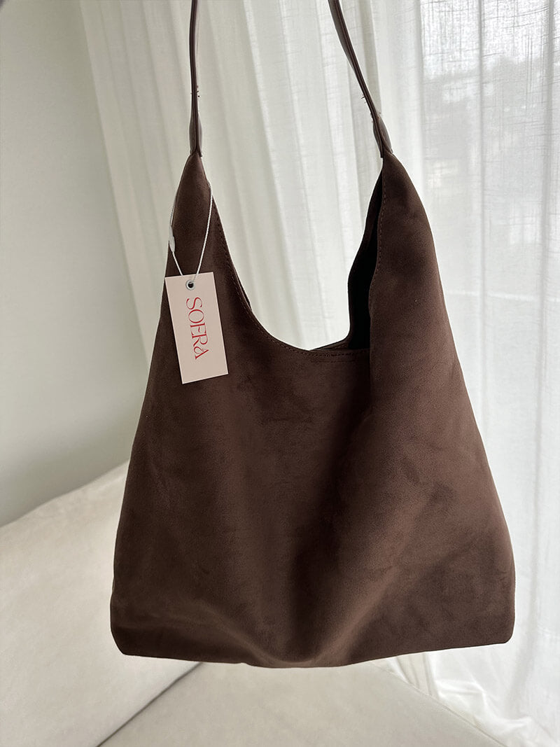 Jenna Western-Inspired Spacious Faux Suede Handbag – view 9