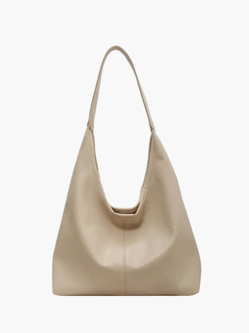 Jenna Glazed Vegan Leather Structured Shopper Tote Bag