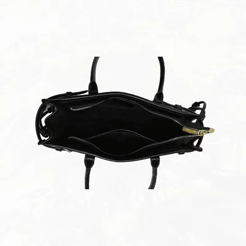 Luna PU Leather Shoulder Bag with Belt Buckle Detail