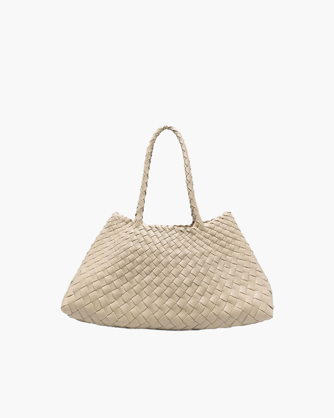 Marissa Medium Woven Vegan Leather Crescent Shoulder Bag