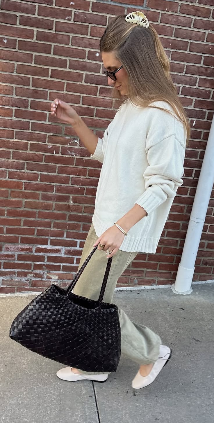Marissa Medium Woven Vegan Leather Crescent Shoulder Bag
