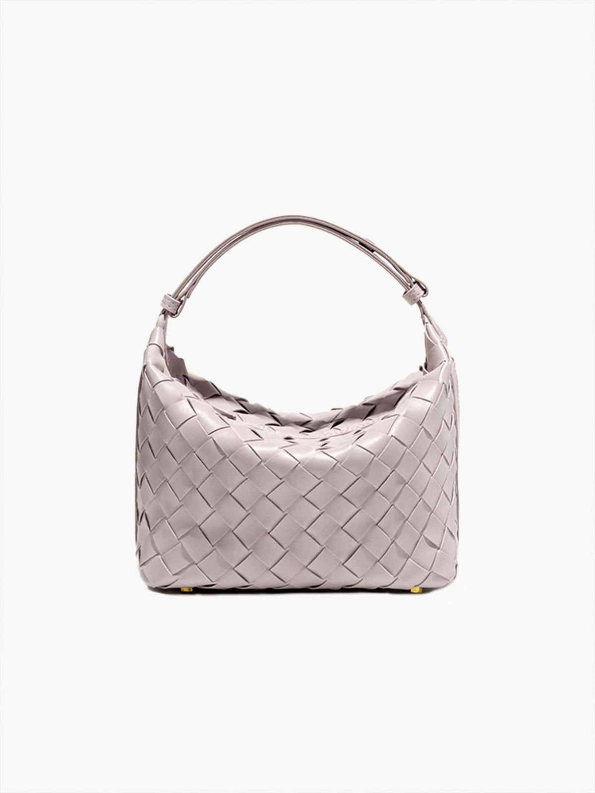 Mica Mini Woven Vegan Leather Bag with Adjustable Handle