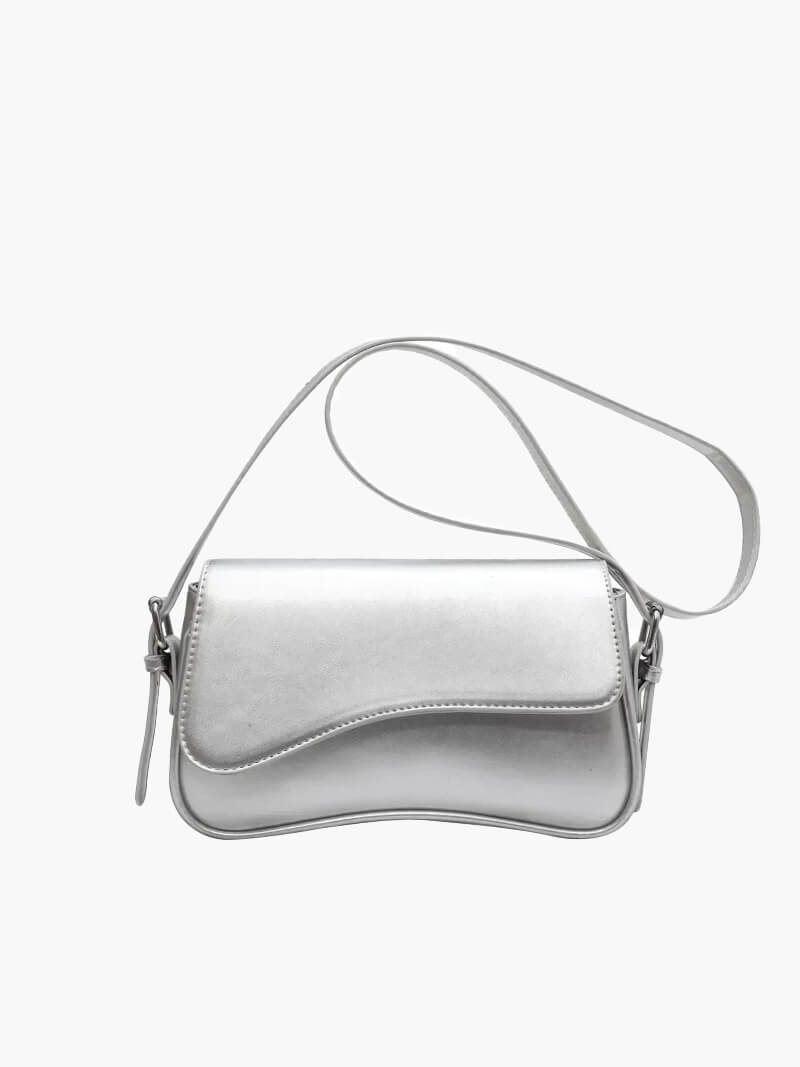 Mila Vegan Leather Saddle Bag with Adjustable Crossbody Strap
