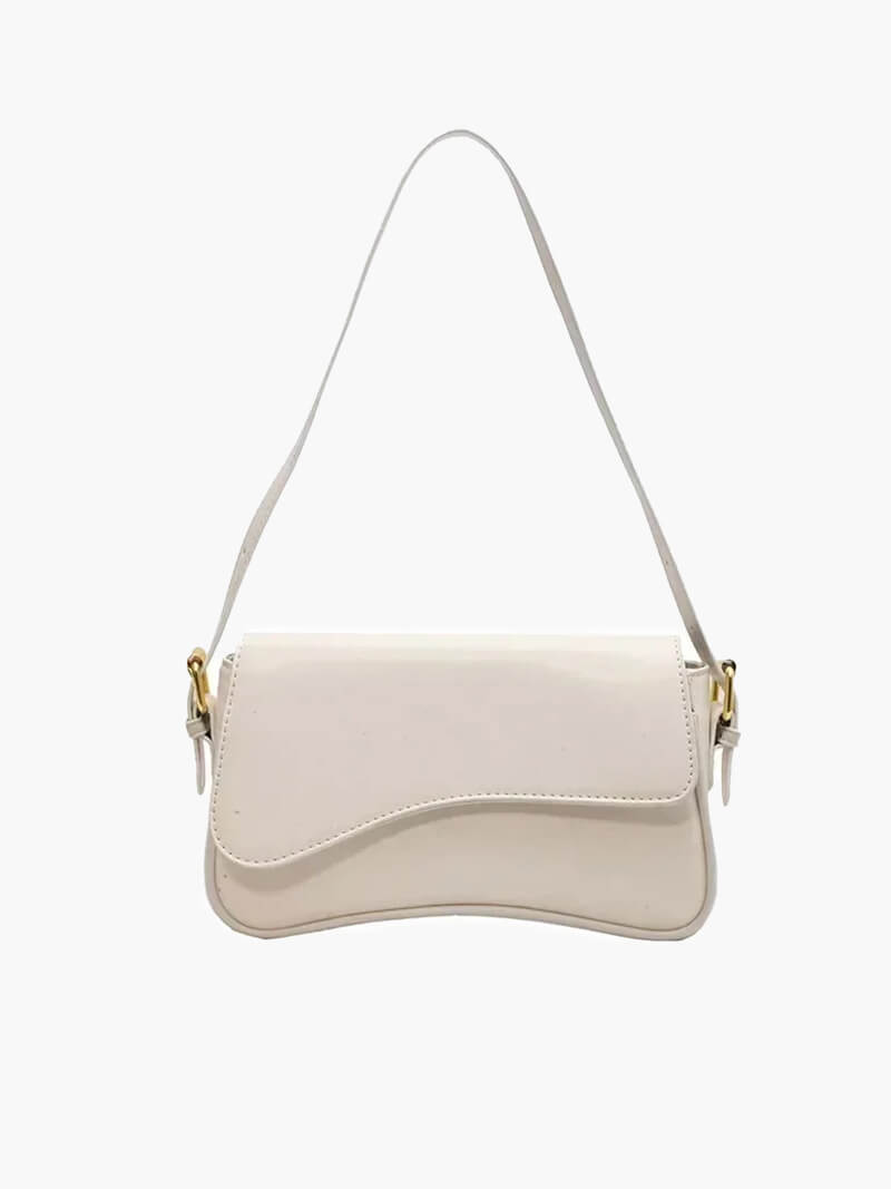Mila Vegan Leather Saddle Bag with Adjustable Crossbody Strap