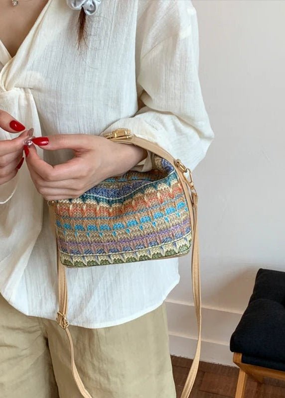 Raphaela Hand-Woven Raffia Hobo Sling Bag with Cotton Lining